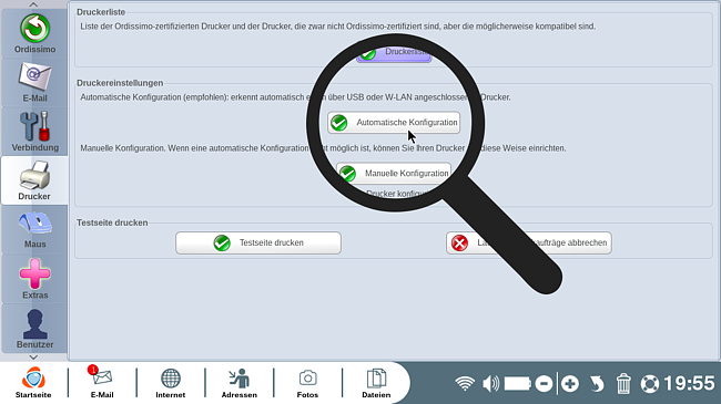 Auf "automatische Konfiguration"