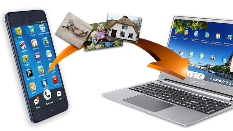 Fotos von Ihrem Android-Handy auf Ihren Ordissimo übertragen